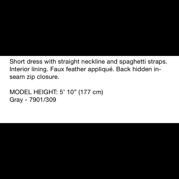 Zara faux feather mini dress sz med - Picture 3 of 3